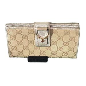 Gucci Signature Abby Canvas Long Wallet